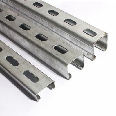 12 Gauge Solid Strut Kanal Stahl Abschnitt Leichter Stahl für Strukturbauten