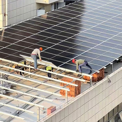 Landscape RV Solar Panel Schienenhalter Montage für gewerbliche Dachdecken