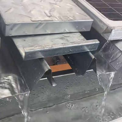 Metallentwässerung PV Solar Montage Kanal Dach Aluminium Schiene